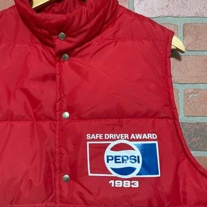 XL vintage Pepsi 1983 bubble puffer vest 80s mens